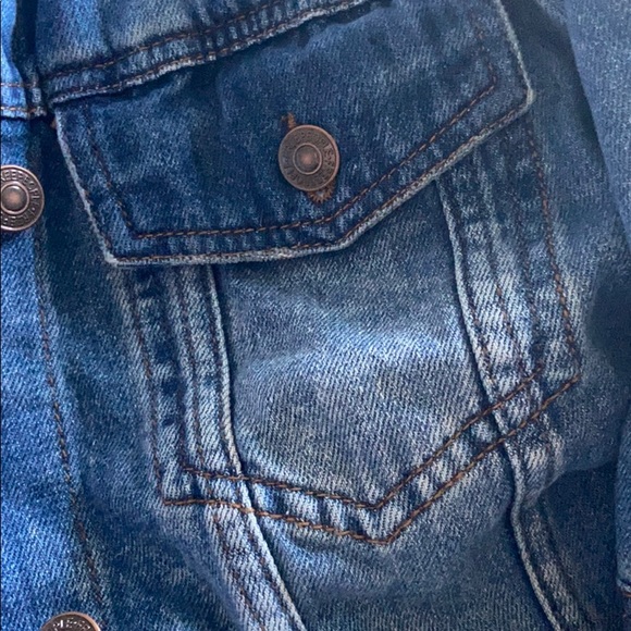 🔖New L FREE PEOPLE Rumors Denim Jacket Indigo - Picture 12 of 14